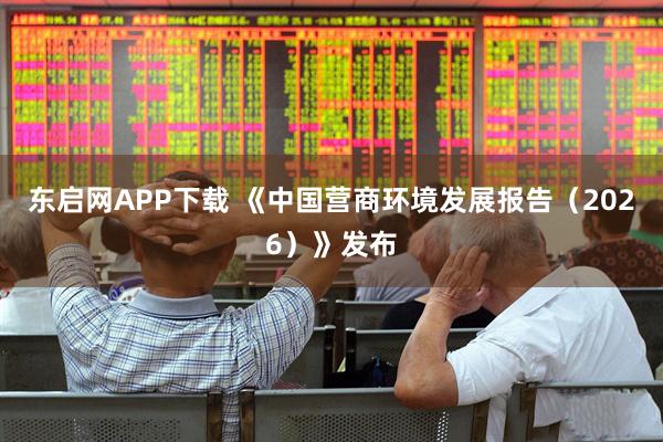 东启网APP下载 《中国营商环境发展报告（2026）》发布
